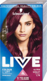 Schwarzkopf Live Vopsea de păr permanentă L 76 Ultra Violet, 142 g