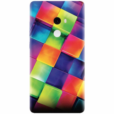 Husa silicon pentru Xiaomi Mi Mix 2, 3D Geometric Colorful foto