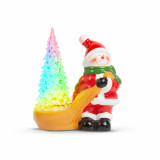 Decorațiune de Crăciun cu LED-uri RGB - om de zăpadă - 13 x 7 x 15 cm