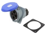 Conector AMPHENOL alimentare AC trifazate 63A 250V soclu mamă IP44