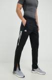 adidas Performance pantaloni de antrenament bărbați, culoarea negru, cu imprimeu HT7180
