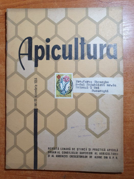 revista apicultura noiembrie 1964