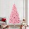 vidaXL Pom de Crăciun artificial pre-iluminat Roz 240 cm PVC 3397105