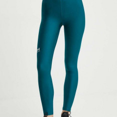 Under Armour leggins de antrenament HG Authentics culoarea verde, cu imprimeu