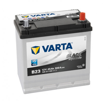 Acumulator VARTA 12V 45Ah/300A BLACK DYNAMIC (R+ borna standard) 219x135x225 B01 - flansa de montare 10.5 mm (pornire)