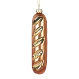 Cumpara ieftin Set 6 ornamente brad Craciun sticla aurie 4x3x15 cm