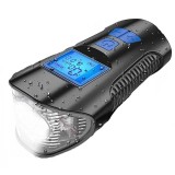 Set far si stop pentru bicicleta, Kristre FY-317, lampa Cree LED, ciclocomputer, claxon incorporat, 6 moduri, incarcare USB, rezistent la apa, Oem