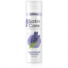 Gillette Satin Care Lavender Touch gel pentru bărbierit pentru femei 200 ml