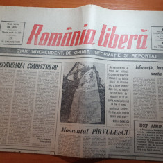 ziarul romania libera 18 ianuarie 1990-art. revolutie,incep marile procese