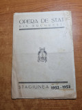 Program opera de stat bucuresti - stagiunea 1952-1953 - cavalleria rusticana