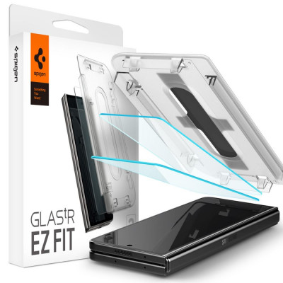 Folie pentru Samsung Galaxy Z Fold5 (set 2), Spigen Glas.tR EZ FIT, Clear foto