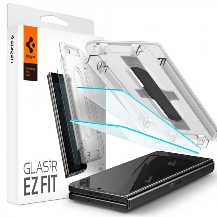 Folie pentru Samsung Galaxy Z Fold5 (set 2), Spigen Glas.tR EZ FIT, Clear