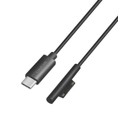 Cablu alimentare Logilink pentru Microsoft Surface, USB Type-C la Surface connector, 1.8m, Negru foto