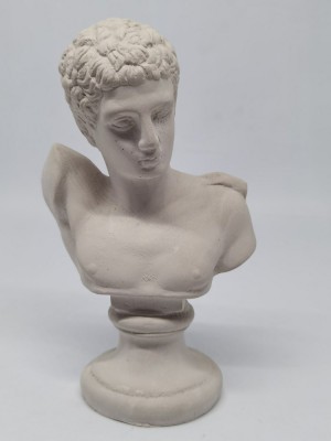 Statueta din ipsos, bust roman. foto