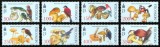 Mongolia 2002 - serie completa &bdquo;Ciuperci Sălbatice și Păsări&rdquo;: Seria Integrală de 8 Valori MNH -MNG1