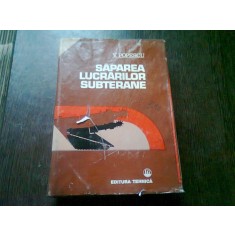 SAPAREA LUCRARILOR SUBTERANE - V. POPESCU