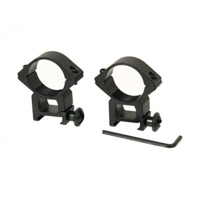 Inele de montura pentru lunete airsoft, 22 mm, metalice, negre foto