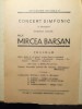 Program Orchestra simfonică radio, stag. 1945-46, cond. muzicală Mircea Barsan