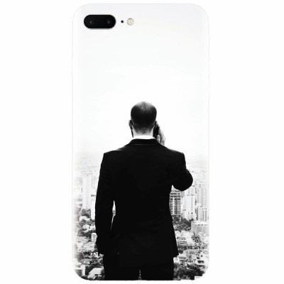 Husa silicon pentru Apple Iphone 8 Plus, Man In Suit foto