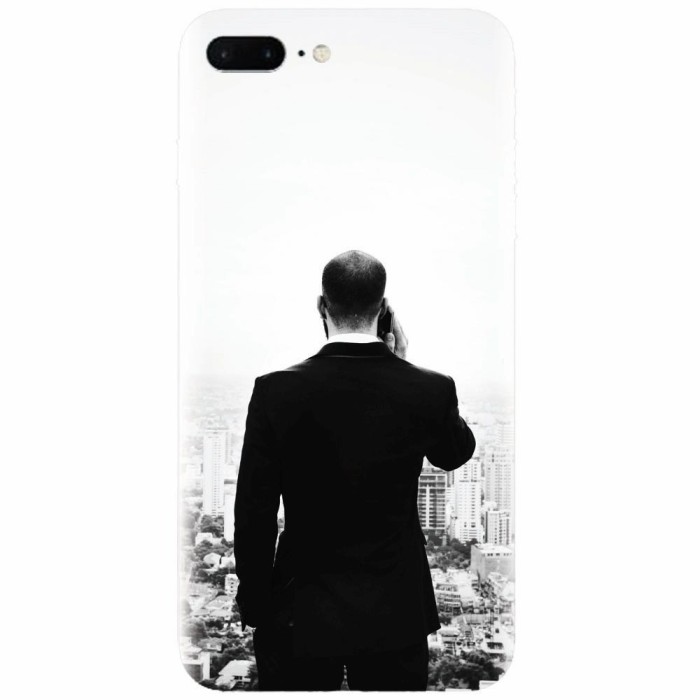 Husa silicon pentru Apple Iphone 8 Plus, Man In Suit