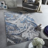 Cumpara ieftin Covor Marbled Bleumarin 120X170 cm, Flair Rugs