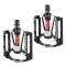 Set 2 Pedale de Aluminiu Bicicleta MTB, BMX, Antiderapant, Rulment triplu, Sofia CONCEPT&reg;, Black/Red