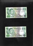 Rar! Set Botswana 2 x 10 pula 1982 P#9c aunc, Africa