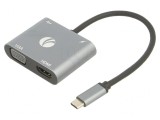 Adaptor USB 2.0/3.0 Negru 0.15m 480Mbps, VCOM