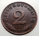 2.884 GERMANIA 2 REICHSPFENNIG 1938 D, Europa, Bronz