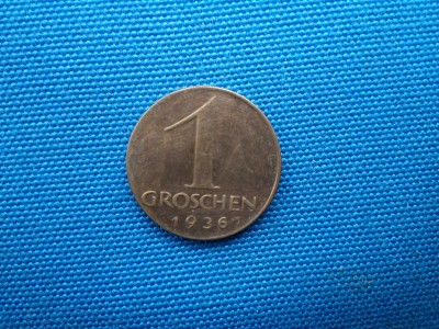 1 GROSCHEN 1936 AUSTRIA foto
