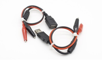 Cablu USB cu clesti crocodil aligator foto