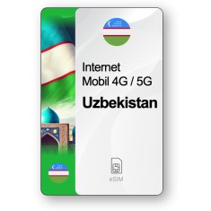 eSIM Internet Uzbekistan, valabil 7 zile, trafic 1 GB, Standard