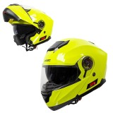 Cumpara ieftin Casca Moto Flip-Up W-TEC Lanxamo, XS (53-54), Galben Fosforescent