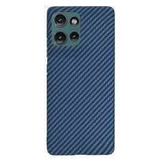 Husa pentru motorola edge 50 - carbonfiber slim - cyan foto