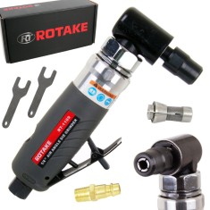 Polizor unghiular pneumatic pentru sarcina industriala cu incarcare a sculei de 3 sau 6 mm Rotake RT-1109 foto