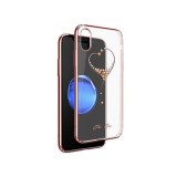 Husa GloMax pentru Apple iPhone X design Cristale Swarovski - Rose-Gold