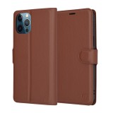 Husa iPhone 12 Pro Max Techsuit Leather Folio, maro