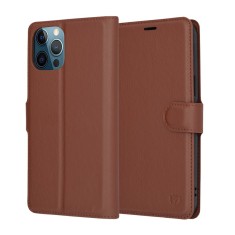 Husa iPhone 12 Pro Max Techsuit Leather Folio, maro foto