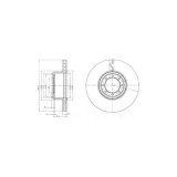 Set disc frana Delphi BG4102 parte montare : Punte Spate