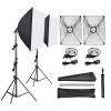 Set 2 Softboxuri AbestStudio, 50 x 70cm, E27, 2m, Negru