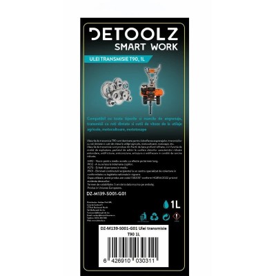 Ulei transmisie, universal, compatibil cu toate tipurile de cutii de viteze, 1L, DeToolz, DZ-M139-S001-G01 foto
