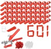 Set nivelare gresie 500 clipsuri, 100 pene si cleste de nivelare Piese , Gresie si Faianta, Cleme + Pene + Cleste, Montaj Rapid si Precis pe Perete si