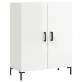 Dulap, alb extralucios, 69,5x34x90 cm, lemn compozit, DKD Home Decor