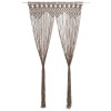 Gossi perdea macrame, gri taupe,140 x 240 cm, bumbac