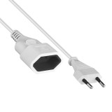 Prelungitor electric 5 m cu 1 priza, 2x0,75 mm, alb, TED Electric