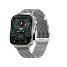 iSEN V96 Smartwatch, Gri, 1.83 HD, Ritm Cardiac, Tensiune Arteriala, Oxigen in Sange (SpO2), Functie Apel, 280 mAh, IP67, Curea Metal, Aplicatia DaFit