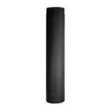 Burlan evacuare fum, otel, 130 x 1000 mm, negru