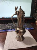 Pahar cu capac vintage din zinc