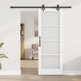 vidaXL Ușă Glisantă Manual ORKDAL Alb 73.5 x 198.5 cm Lemn și metal