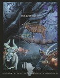 Guinea 2012 - Animale din Africa de Vest pe Cale de Disparitie S/S 1v MNH, Nestampilat